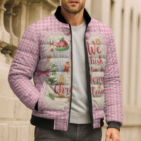 We Whisk You A Merry Christmas Bomber Puffer Jacket Cute Style - Wonder Print Shop