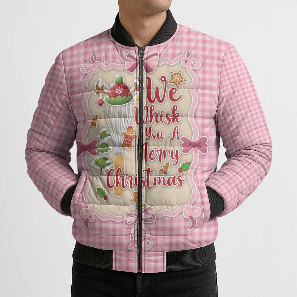 We Whisk You A Merry Christmas Bomber Puffer Jacket Cute Style - Wonder Print Shop