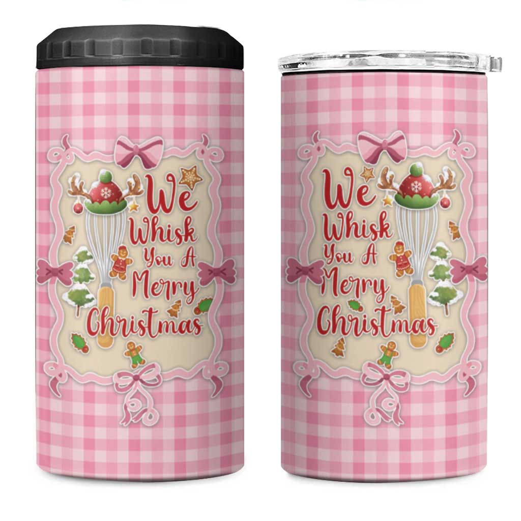 We Whisk You A Merry Christmas 4 in 1 Can Cooler Tumbler Cute Style - Wonder Print Shop