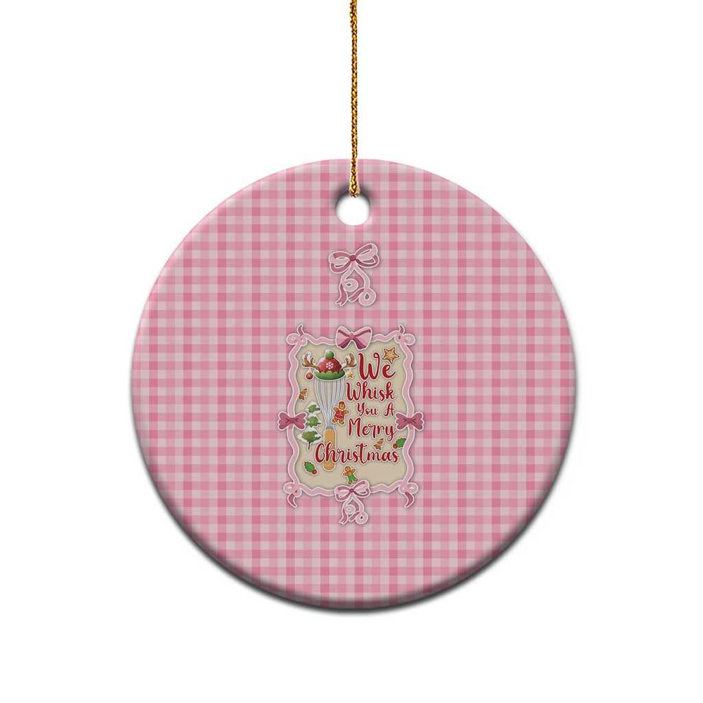 We Whisk You A Merry Christmas Ceramic Ornament Cute Style - Wonder Print Shop