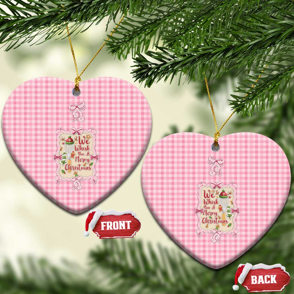 We Whisk You A Merry Christmas Ceramic Ornament Cute Style - Wonder Print Shop