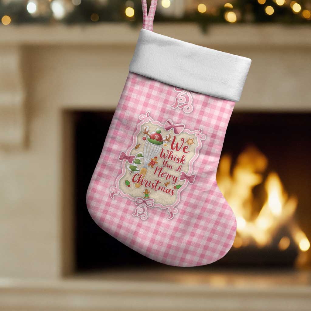 We Whisk You A Merry Christmas Christmas Stocking Cute Style - Wonder Print Shop