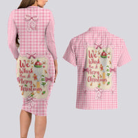 We Whisk You A Merry Christmas Couples Matching Long Sleeve Bodycon Dress and Hawaiian Shirt Cute Style - Wonder Print Shop