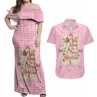 We Whisk You A Merry Christmas Couples Matching Off Shoulder Maxi Dress and Hawaiian Shirt Cute Style - Wonder Print Shop