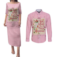 We Whisk You A Merry Christmas Couples Matching Puletasi and Long Sleeve Button Shirt Cute Style - Wonder Print Shop