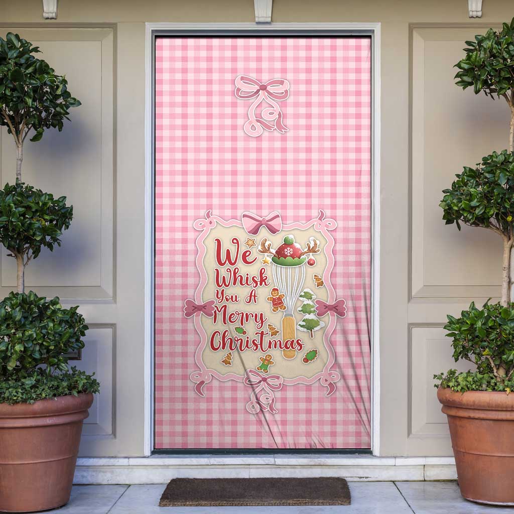 We Whisk You A Merry Christmas Door Cover Cute Style - Wonder Print Shop