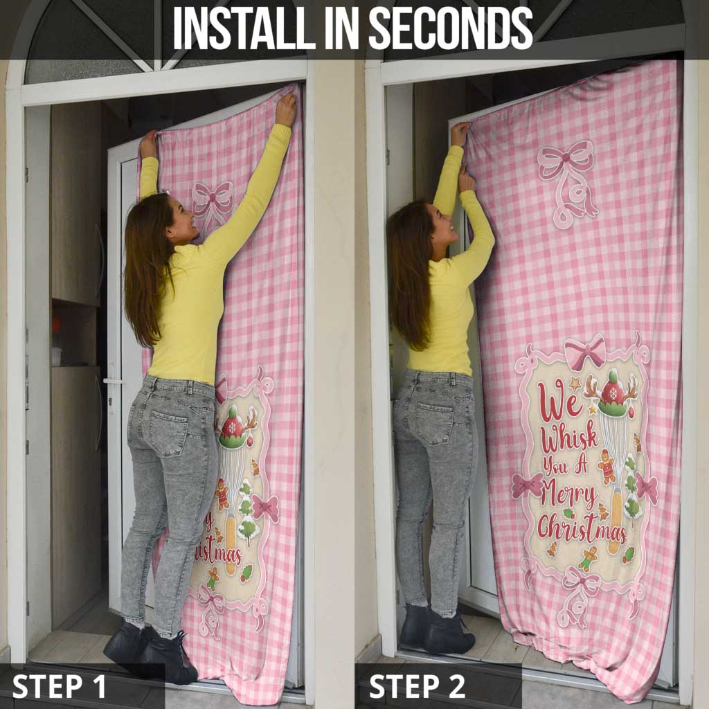 We Whisk You A Merry Christmas Door Cover Cute Style - Wonder Print Shop