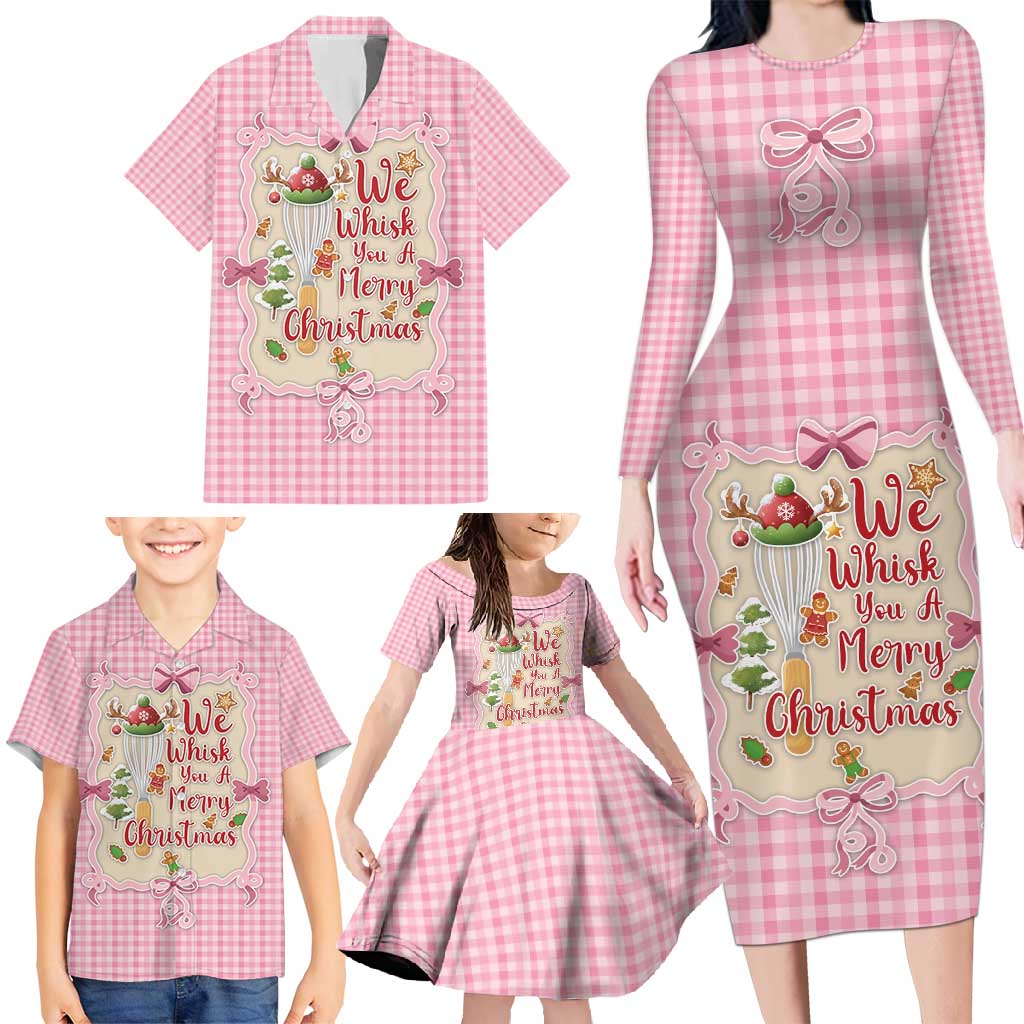 We Whisk You A Merry Christmas Family Matching Long Sleeve Bodycon Dress and Hawaiian Shirt Cute Style - Wonder Print Shop