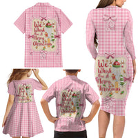 We Whisk You A Merry Christmas Family Matching Long Sleeve Bodycon Dress and Hawaiian Shirt Cute Style - Wonder Print Shop