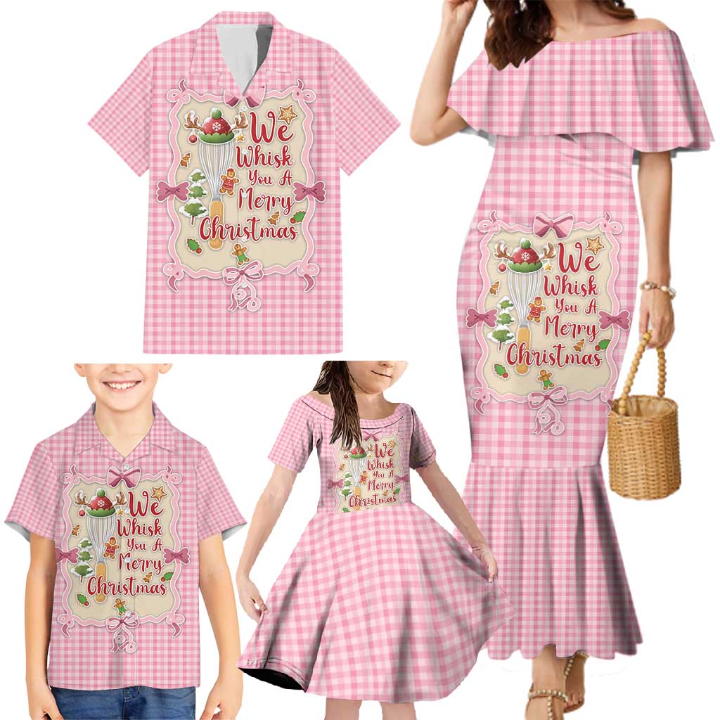 We Whisk You A Merry Christmas Family Matching Mermaid Dress and Hawaiian Shirt Cute Style - Wonder Print Shop