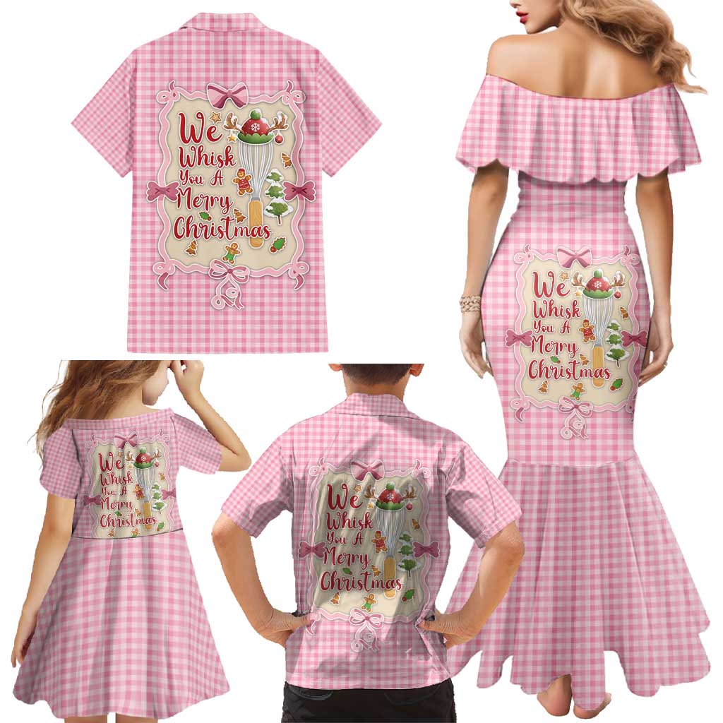 We Whisk You A Merry Christmas Family Matching Mermaid Dress and Hawaiian Shirt Cute Style - Wonder Print Shop