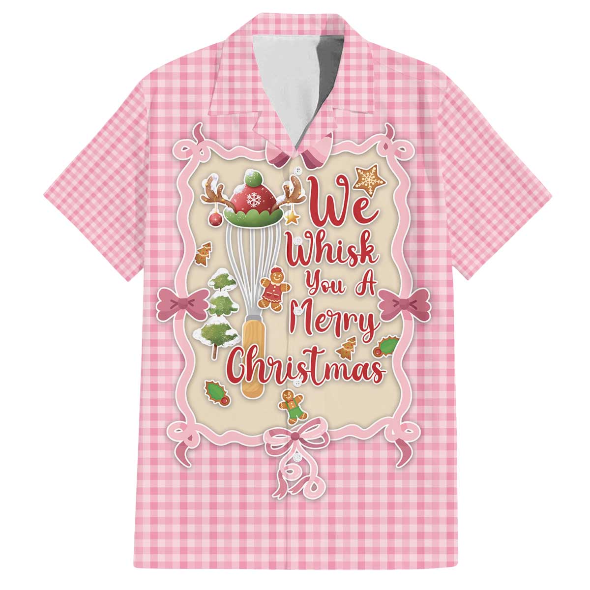 We Whisk You A Merry Christmas Family Matching Off The Shoulder Long Sleeve Dress and Hawaiian Shirt Cute Style - Wonder Print Shop