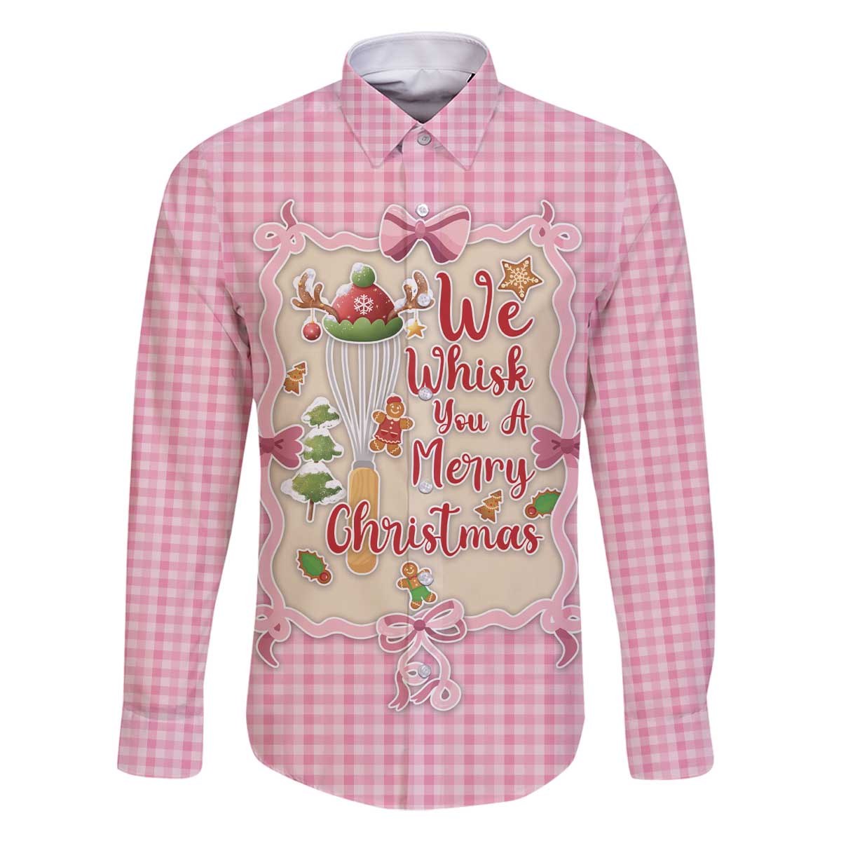 We Whisk You A Merry Christmas Family Matching Off The Shoulder Long Sleeve Dress and Hawaiian Shirt Cute Style - Wonder Print Shop
