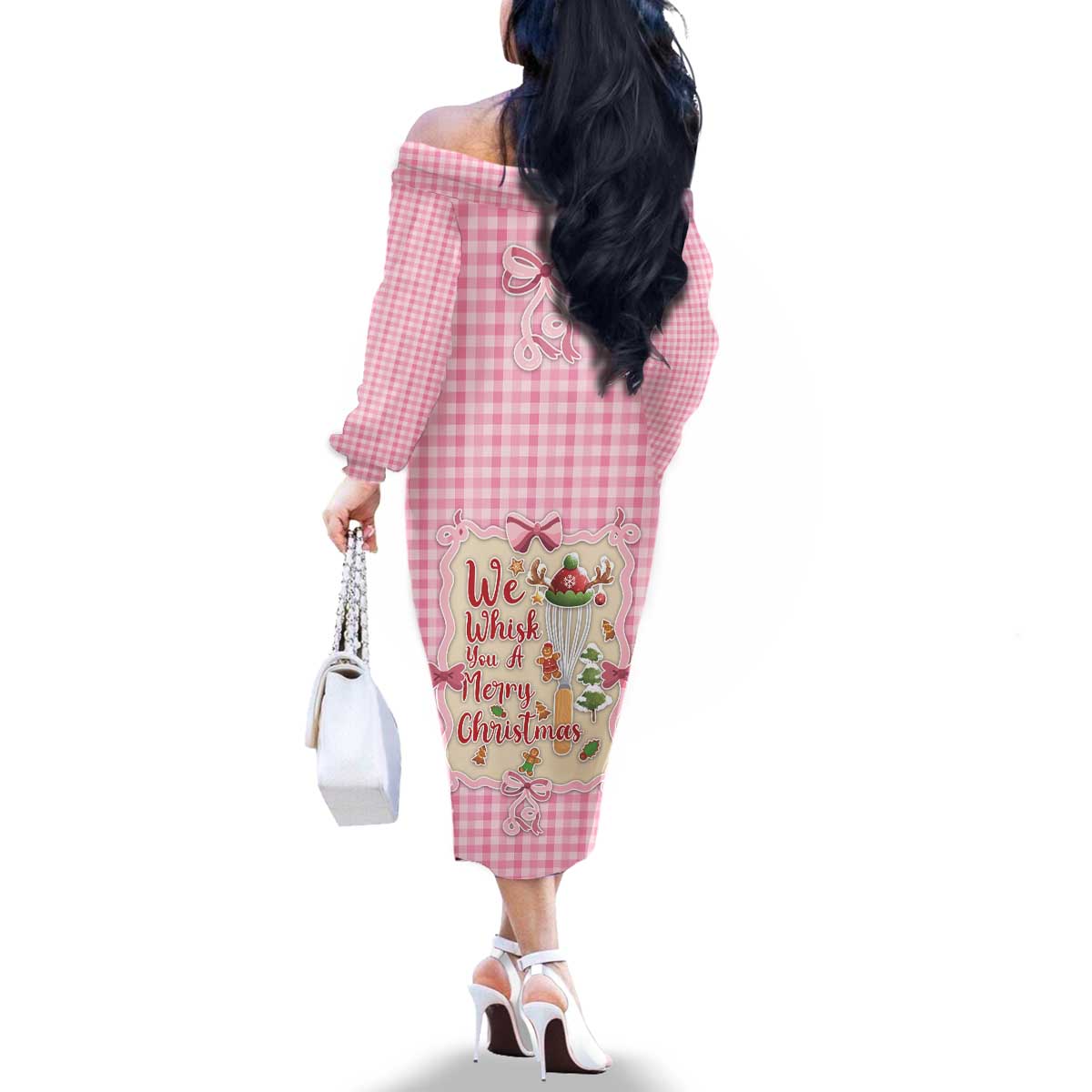 We Whisk You A Merry Christmas Family Matching Off The Shoulder Long Sleeve Dress and Hawaiian Shirt Cute Style - Wonder Print Shop