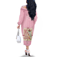 We Whisk You A Merry Christmas Family Matching Off The Shoulder Long Sleeve Dress and Hawaiian Shirt Cute Style - Wonder Print Shop