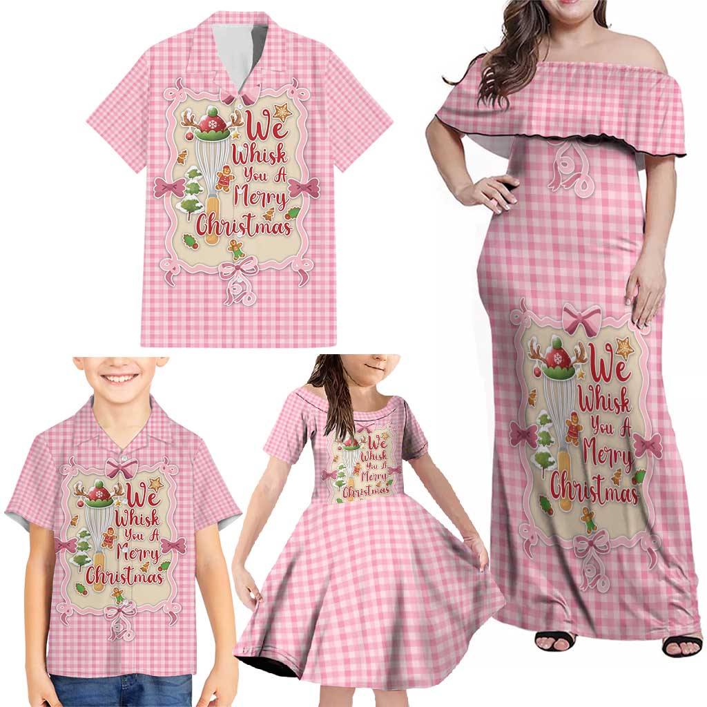 We Whisk You A Merry Christmas Family Matching Off Shoulder Maxi Dress and Hawaiian Shirt Cute Style - Wonder Print Shop