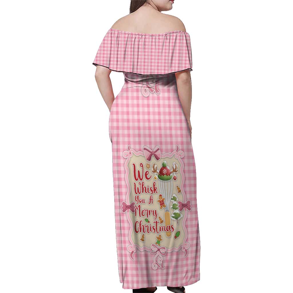 We Whisk You A Merry Christmas Family Matching Off Shoulder Maxi Dress and Hawaiian Shirt Cute Style - Wonder Print Shop