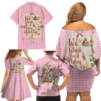 We Whisk You A Merry Christmas Family Matching Off Shoulder Short Dress and Hawaiian Shirt Cute Style - Wonder Print Shop