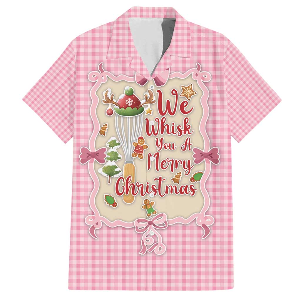 We Whisk You A Merry Christmas Family Matching Off Shoulder Short Dress and Hawaiian Shirt Cute Style - Wonder Print Shop