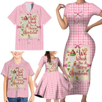 We Whisk You A Merry Christmas Family Matching Short Sleeve Bodycon Dress and Hawaiian Shirt Cute Style - Wonder Print Shop