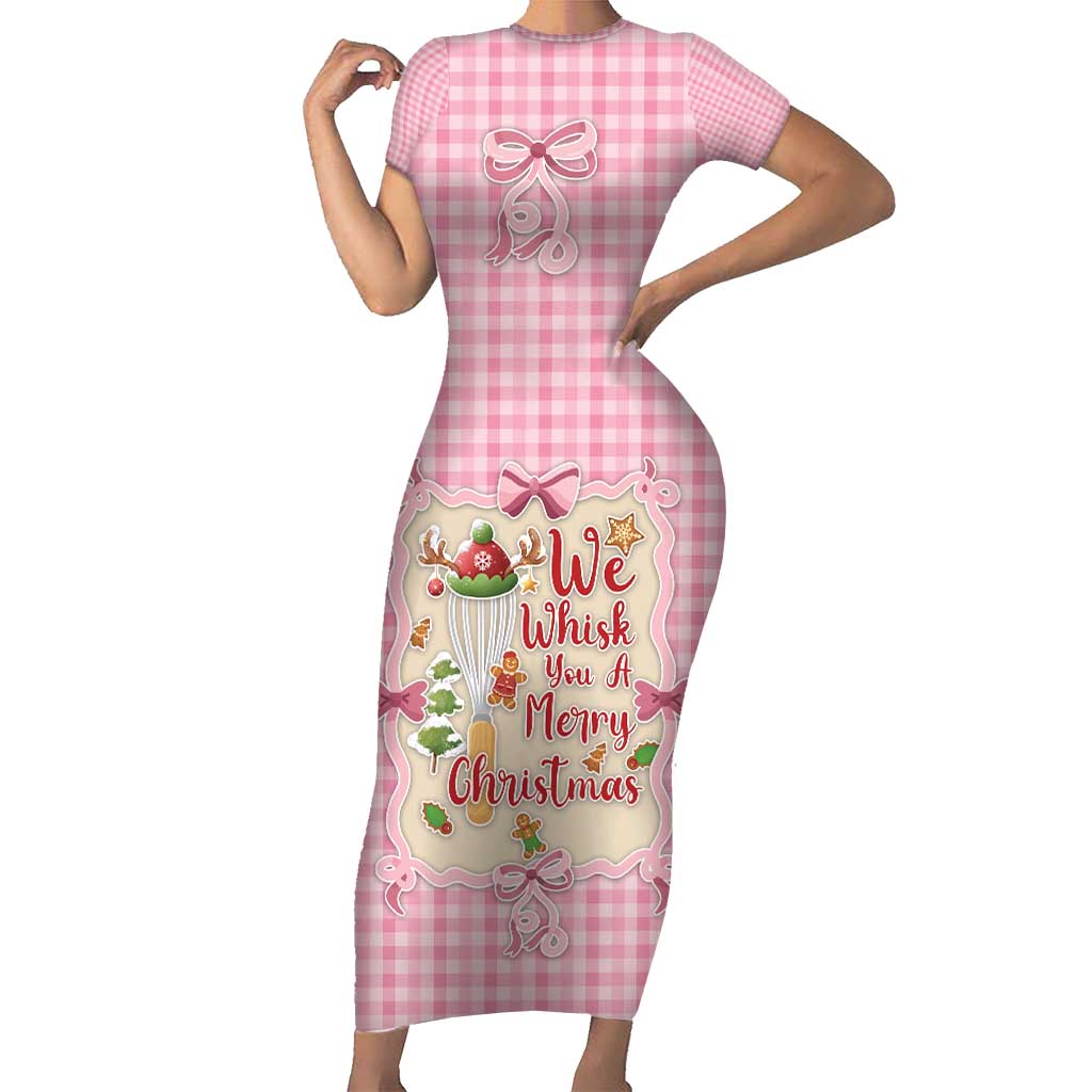We Whisk You A Merry Christmas Family Matching Short Sleeve Bodycon Dress and Hawaiian Shirt Cute Style - Wonder Print Shop