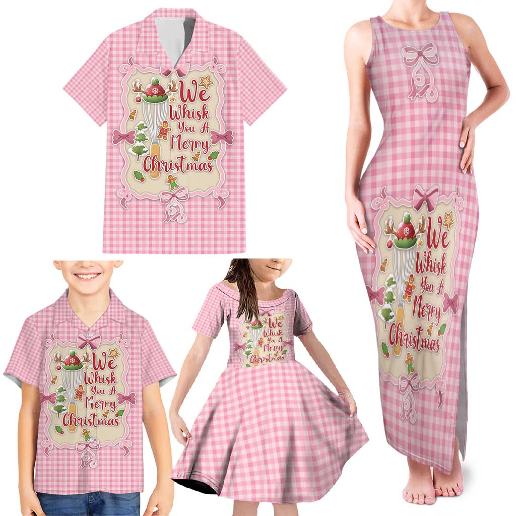 We Whisk You A Merry Christmas Family Matching Tank Maxi Dress and Hawaiian Shirt Cute Style - Wonder Print Shop
