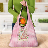 We Whisk You A Merry Christmas Grocery Bag Cute Style - Wonder Print Shop