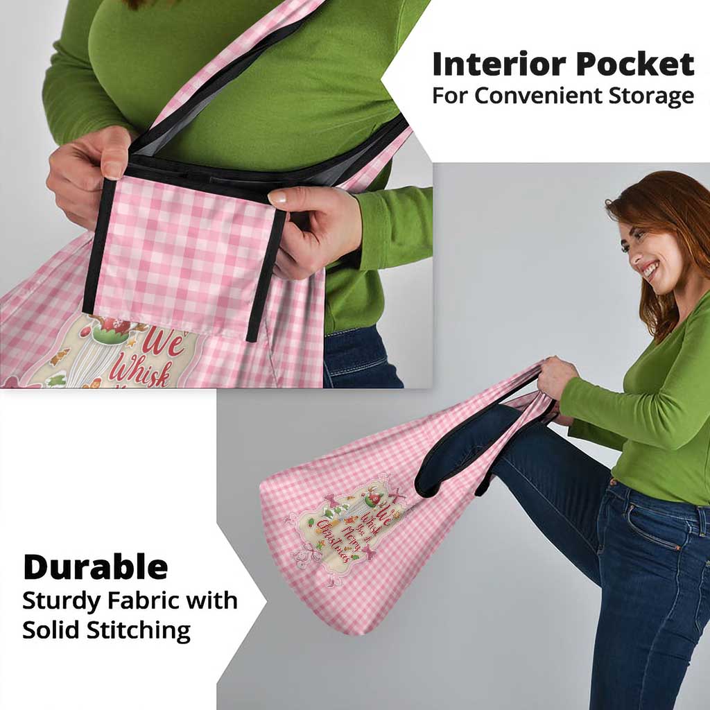 We Whisk You A Merry Christmas Grocery Bag Cute Style - Wonder Print Shop
