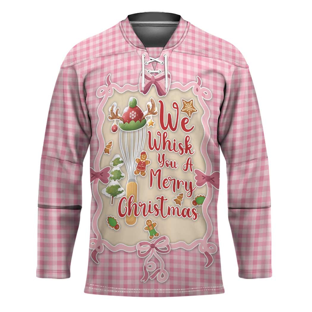 We Whisk You A Merry Christmas Hockey Jersey Cute Style - Wonder Print Shop