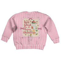 We Whisk You A Merry Christmas Kid Ugly Christmas Sweater Cute Style - Wonder Print Shop