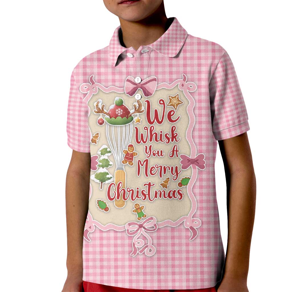 We Whisk You A Merry Christmas Kid Polo Shirt Cute Style - Wonder Print Shop