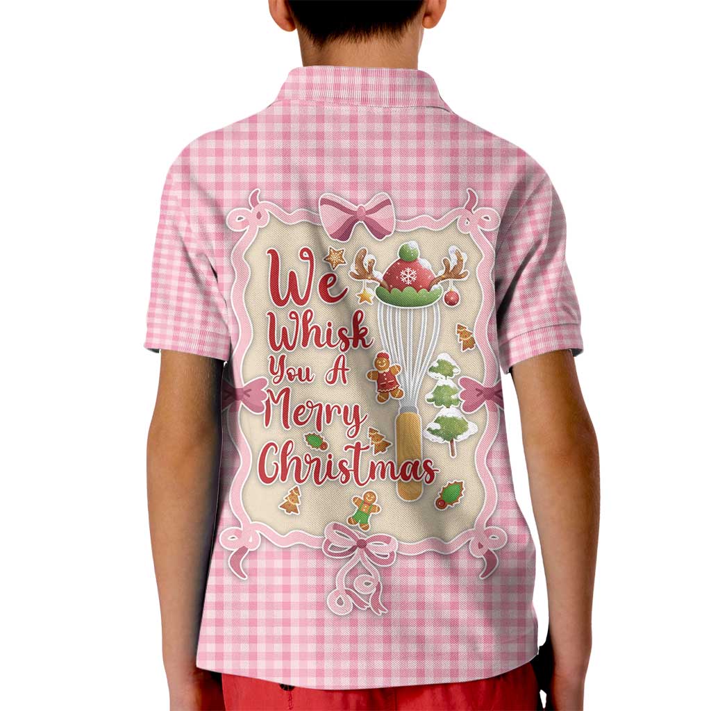 We Whisk You A Merry Christmas Kid Polo Shirt Cute Style - Wonder Print Shop