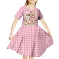 We Whisk You A Merry Christmas Kid Short Sleeve Dress Cute Style - Wonder Print Shop