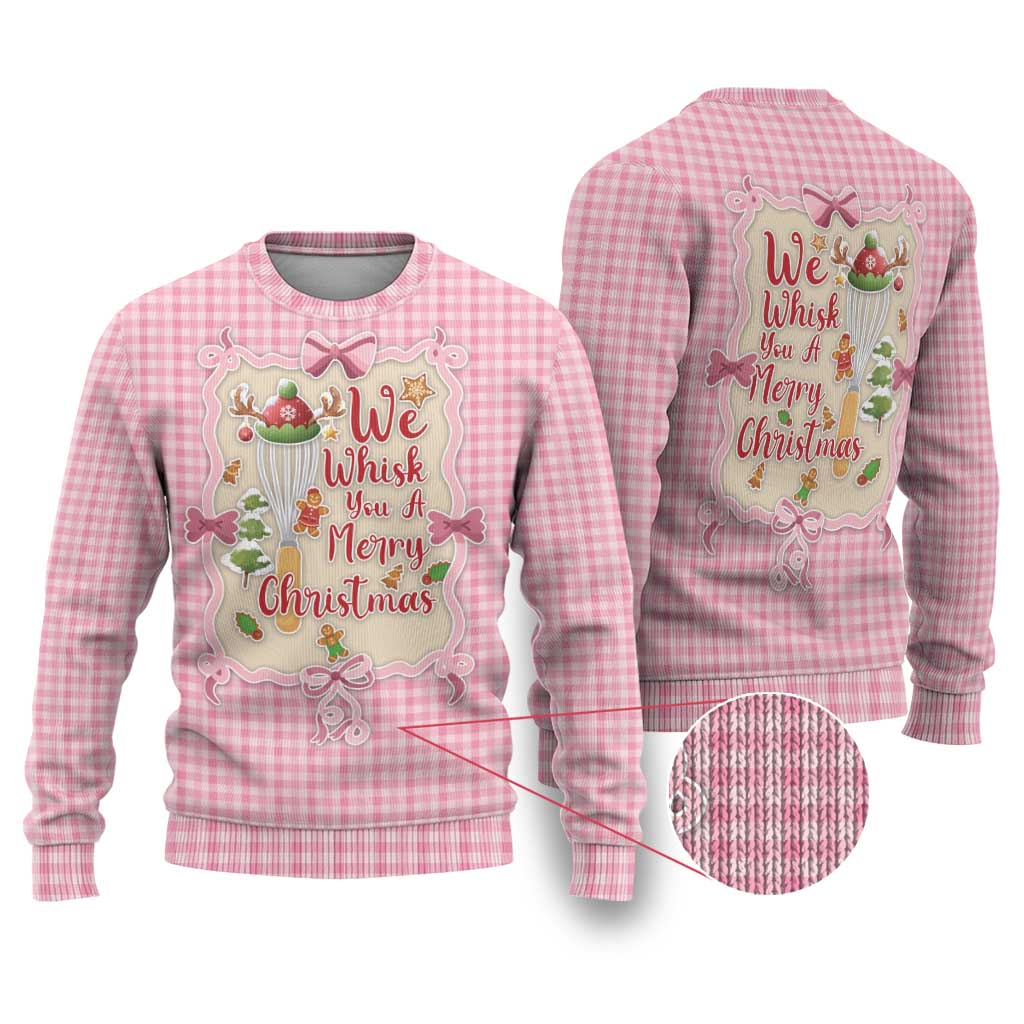We Whisk You A Merry Christmas Ugly Christmas Sweater Cute Style - Wonder Print Shop