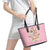We Whisk You A Merry Christmas Leather Tote Bag Cute Style - Wonder Print Shop