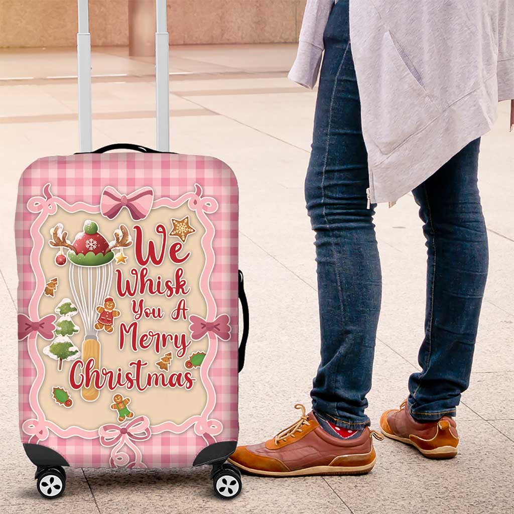 We Whisk You A Merry Christmas Luggage Cover Cute Style - Wonder Print Shop