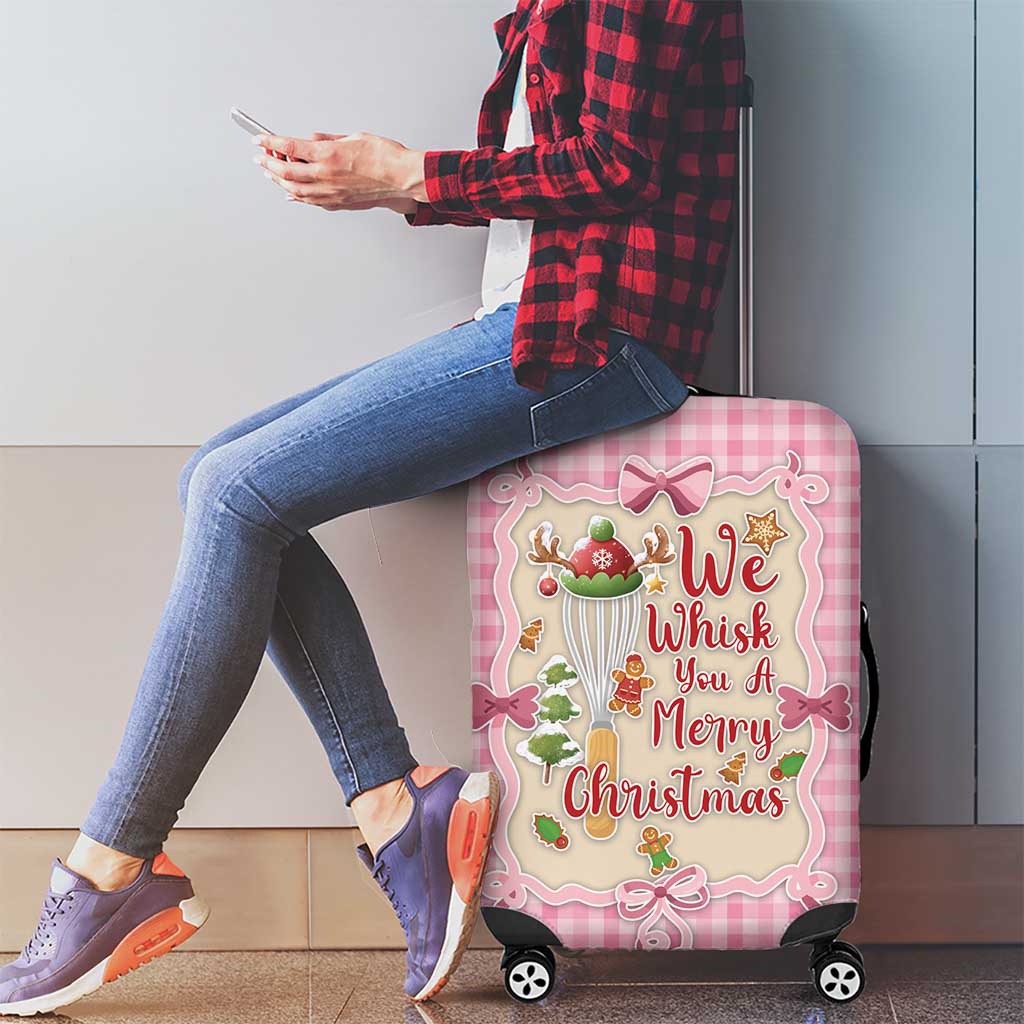 We Whisk You A Merry Christmas Luggage Cover Cute Style - Wonder Print Shop