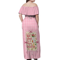 We Whisk You A Merry Christmas Off Shoulder Maxi Dress Cute Style - Wonder Print Shop