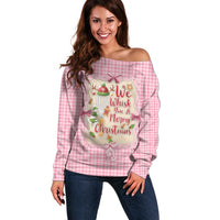 We Whisk You A Merry Christmas Off Shoulder Sweater Cute Style - Wonder Print Shop