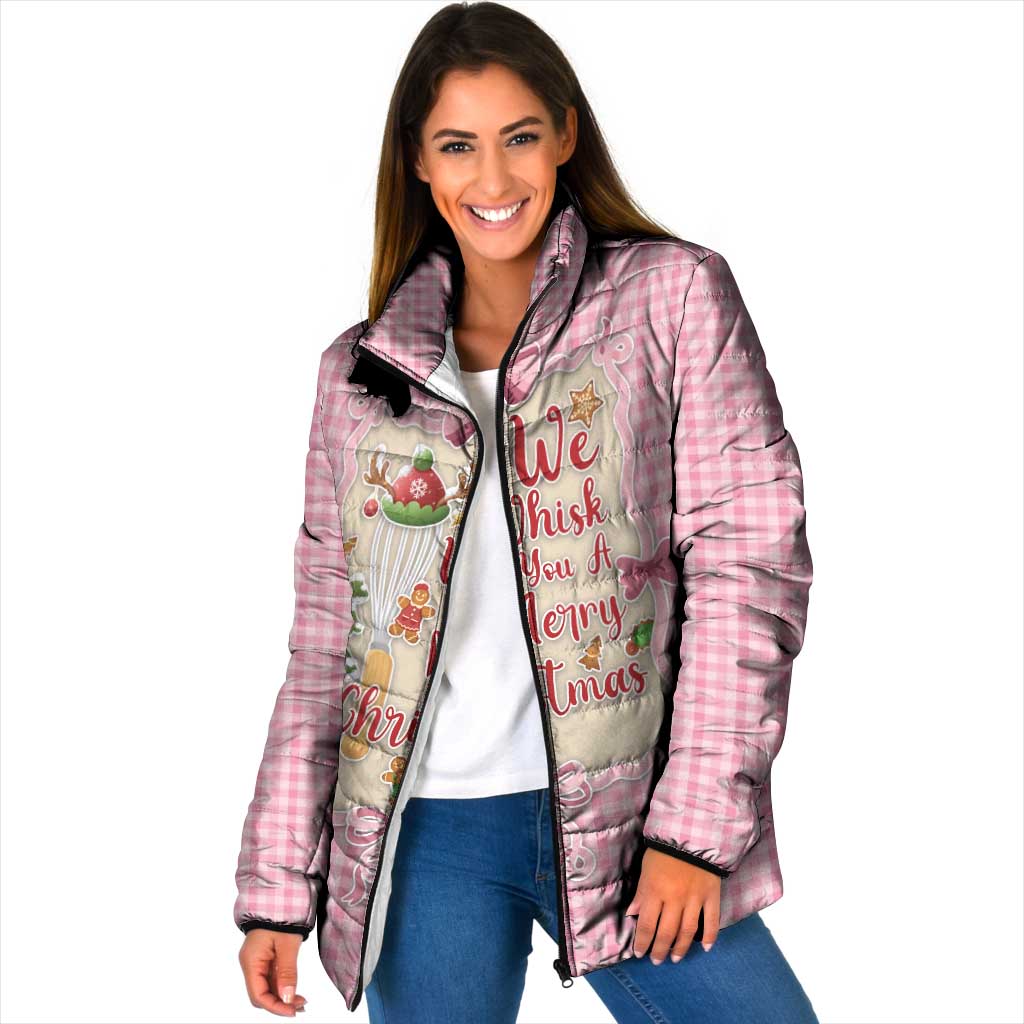 We Whisk You A Merry Christmas Padded Jacket Cute Style - Wonder Print Shop