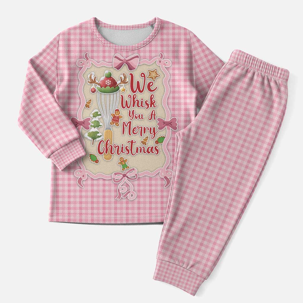 We Whisk You A Merry Christmas Christmas Pajama Set Cute Style - Wonder Print Shop