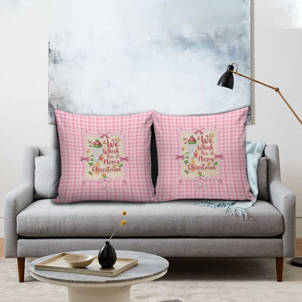We Whisk You A Merry Christmas Pillow Cover Cute Style - Wonder Print Shop