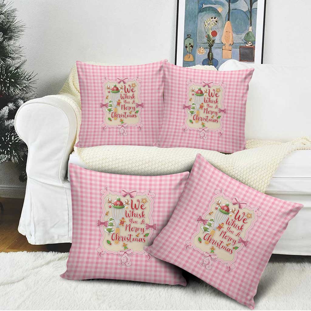 We Whisk You A Merry Christmas Pillow Cover Cute Style - Wonder Print Shop
