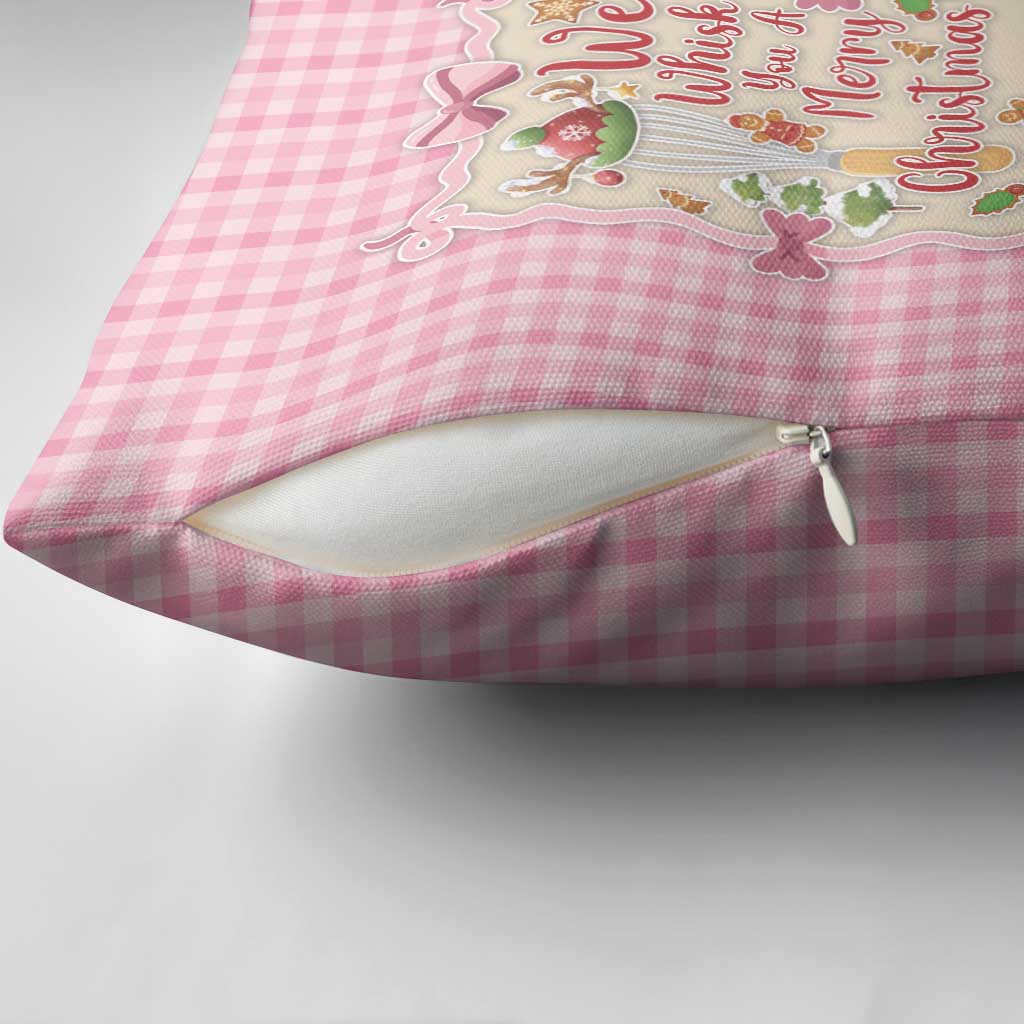 We Whisk You A Merry Christmas Pillow Cover Cute Style - Wonder Print Shop