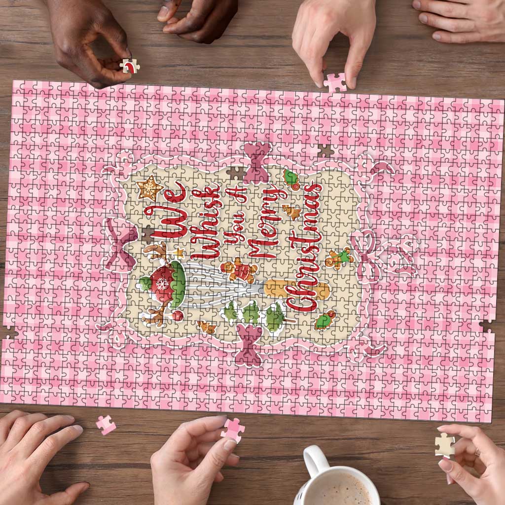 We Whisk You A Merry Christmas Puzzle Cute Style - Wonder Print Shop