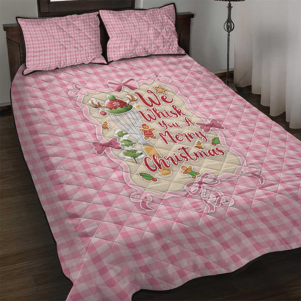 We Whisk You A Merry Christmas Quilt Bed Set Cute Style - Wonder Print Shop