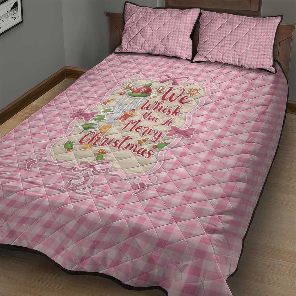 We Whisk You A Merry Christmas Quilt Bed Set Cute Style - Wonder Print Shop