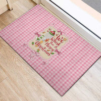 We Whisk You A Merry Christmas Rubber Doormat Cute Style - Wonder Print Shop
