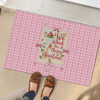 We Whisk You A Merry Christmas Rubber Doormat Cute Style - Wonder Print Shop