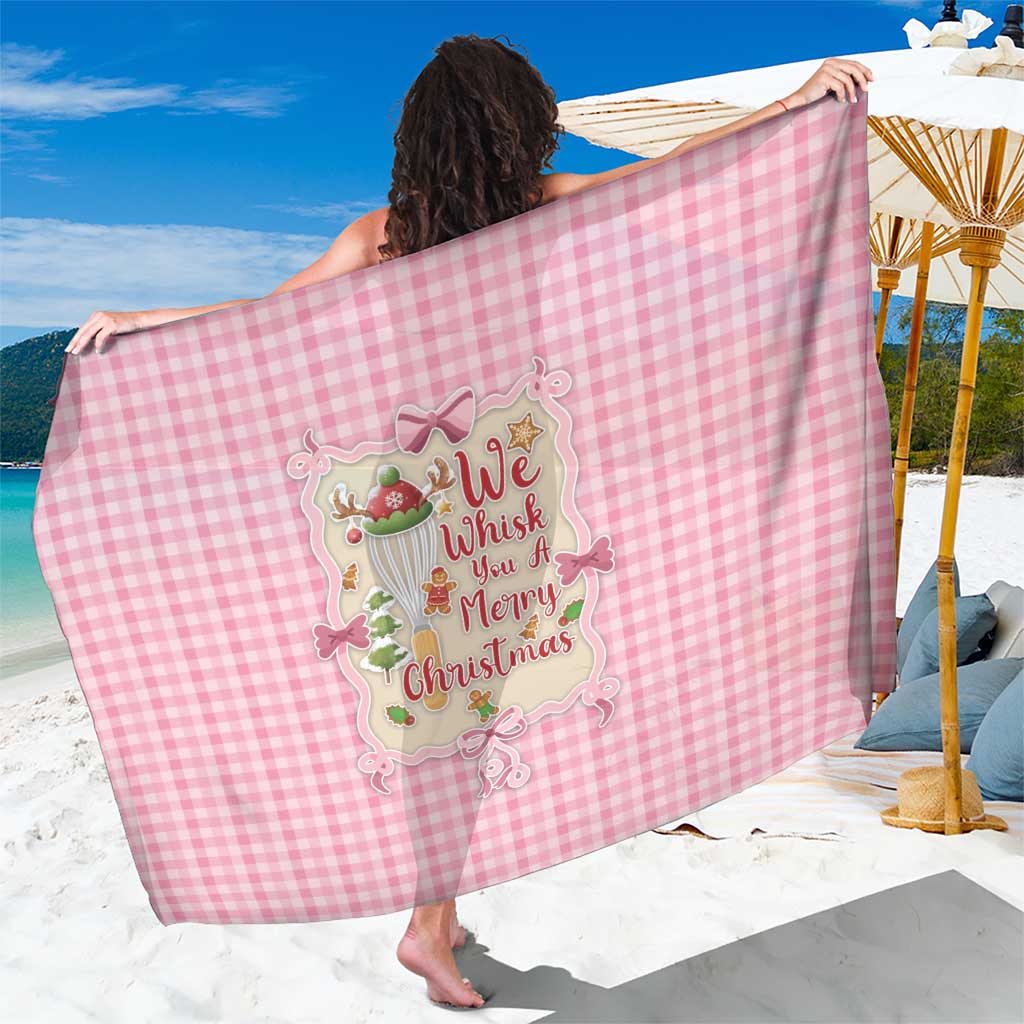 We Whisk You A Merry Christmas Sarong Cute Style - Wonder Print Shop